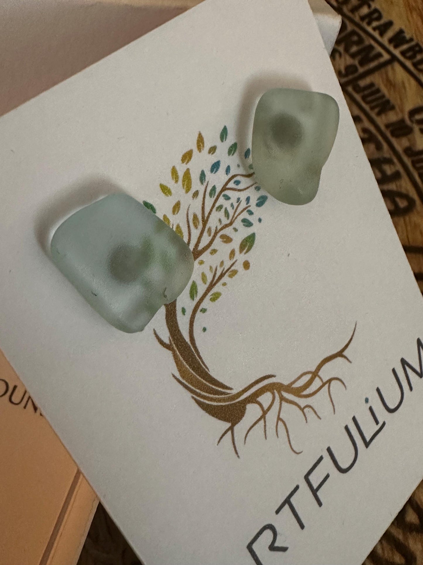 Handmade Scottish Sea Glass Earrings – Ethical Jewelry with Hypoallergenic Stainless Steel – Gift for Her