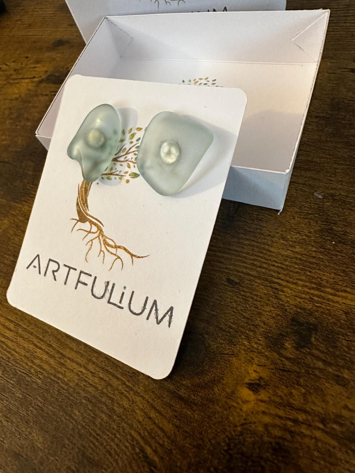 Handmade Scottish Sea Glass Earrings – Ethical Jewelry with Hypoallergenic Stainless Steel – Gift for Her, Mother’s Day
