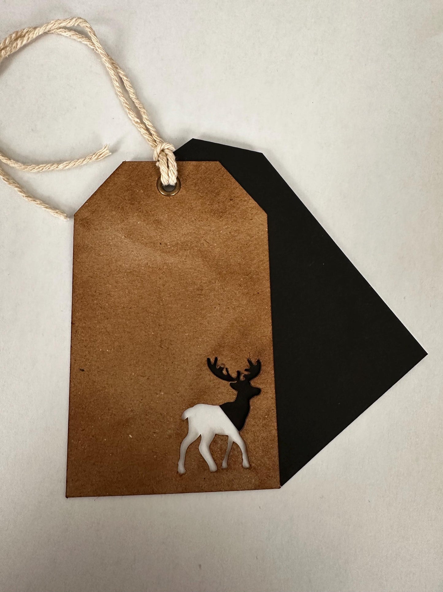 The "Reindeer Cut Out" Gift Tag