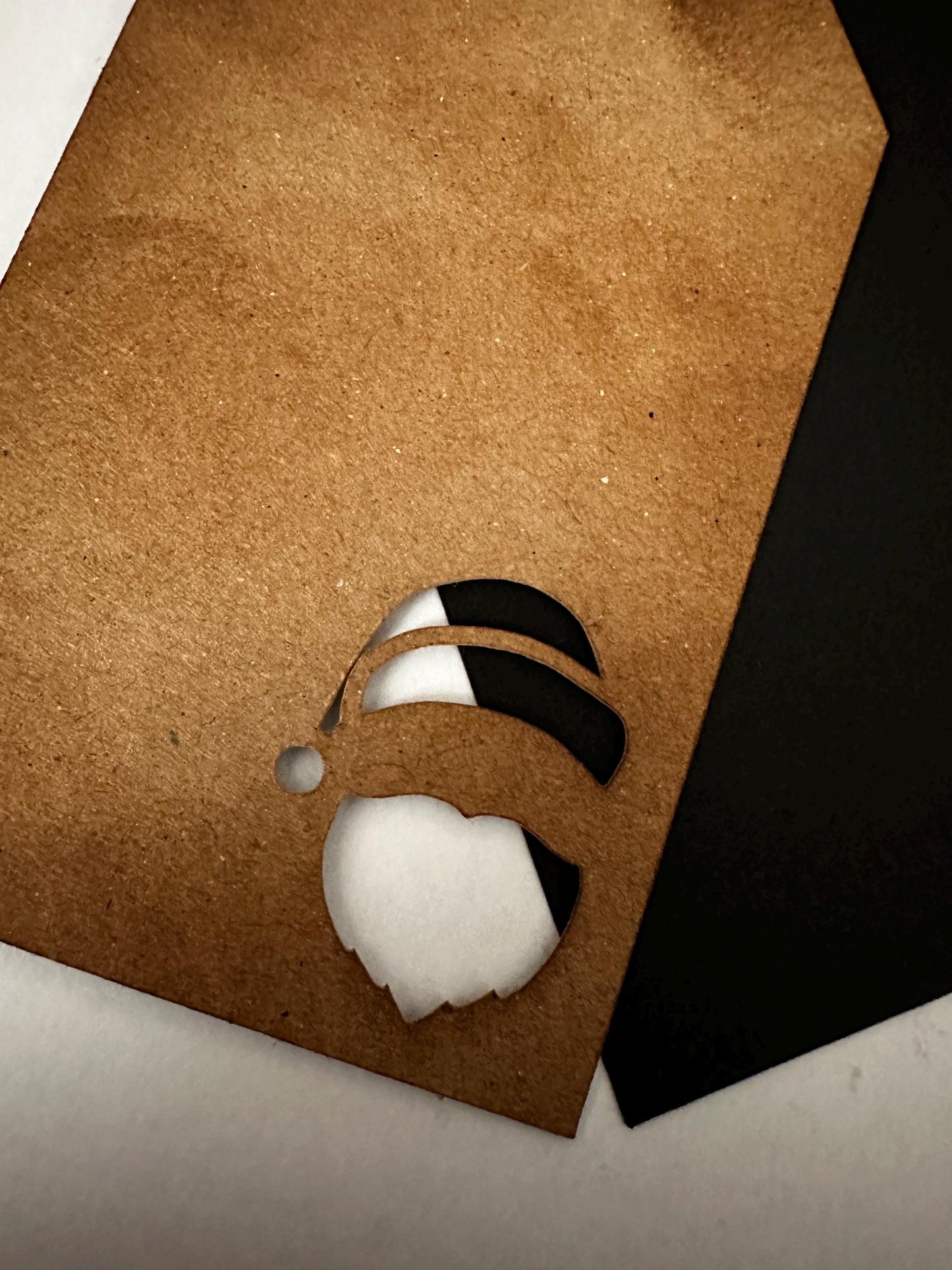 The "Santa Cut Out" Gift Tag
