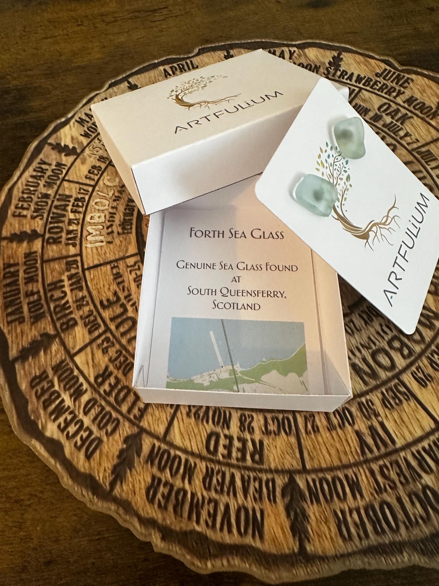Handmade Scottish Sea Glass Earrings – Ethical Jewelry with Hypoallergenic Stainless Steel – Gift for Her