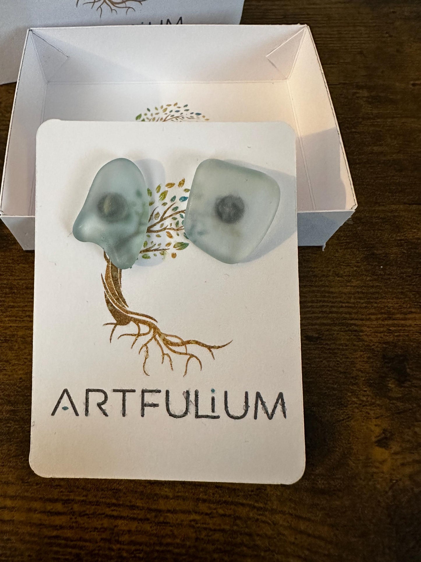 Handmade Scottish Sea Glass Earrings – Ethical Jewelry with Hypoallergenic Stainless Steel – Gift for Her, Mother’s Day