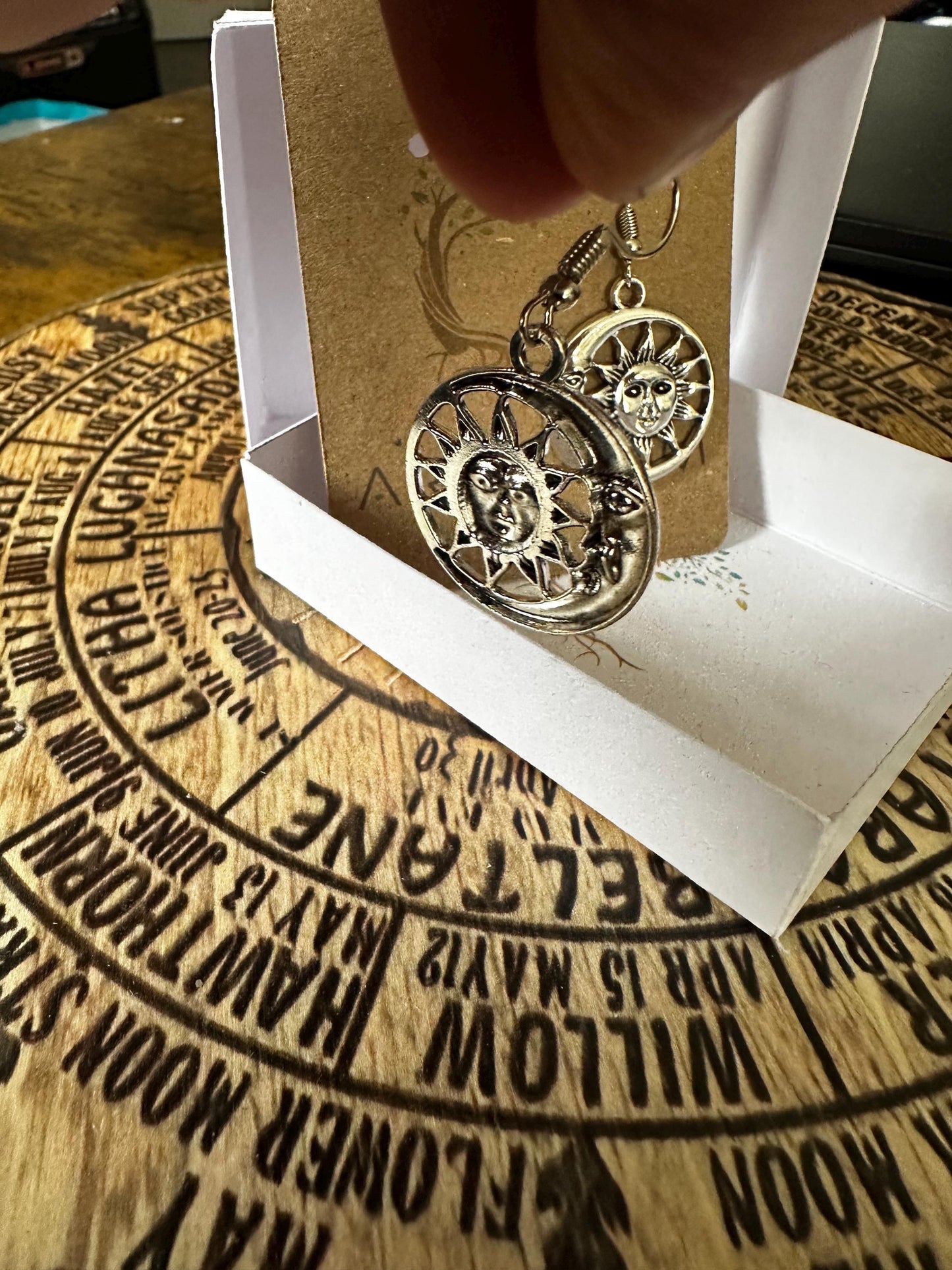 Celestial Sun & Moon Earrings | Hypoallergenic Spiritual Jewelry