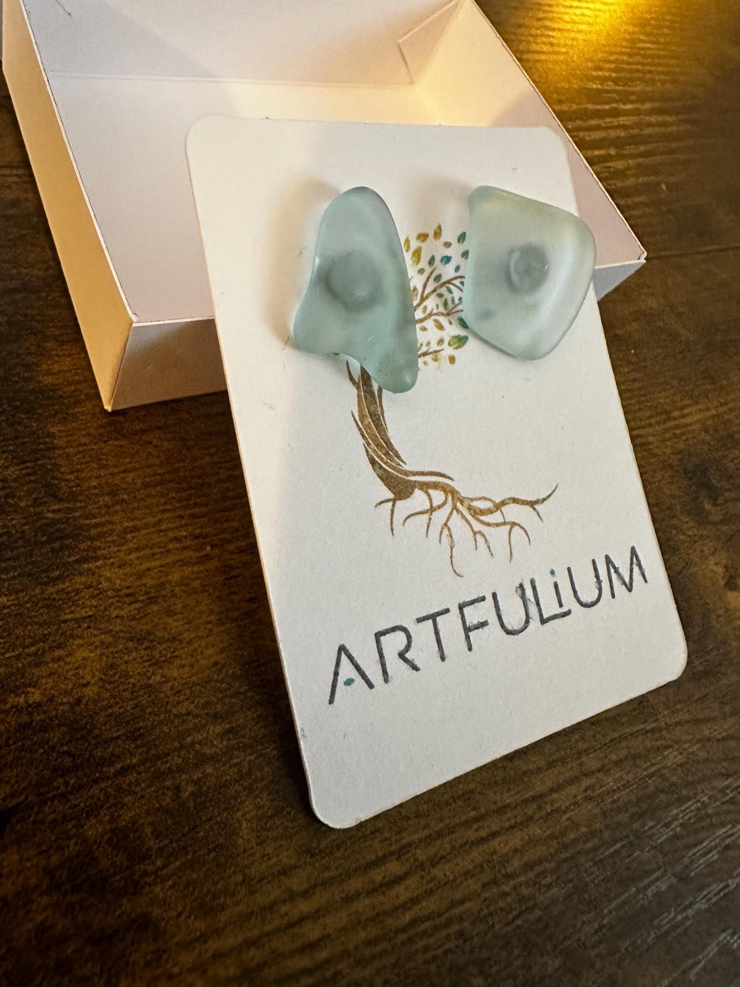 Handmade Scottish Sea Glass Earrings – Ethical Jewelry with Hypoallergenic Stainless Steel – Gift for Her, Mother’s Day