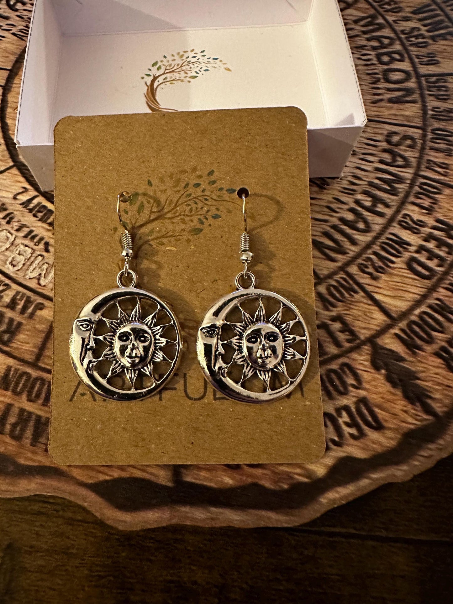 Celestial Sun & Moon Earrings | Hypoallergenic Spiritual Jewelry