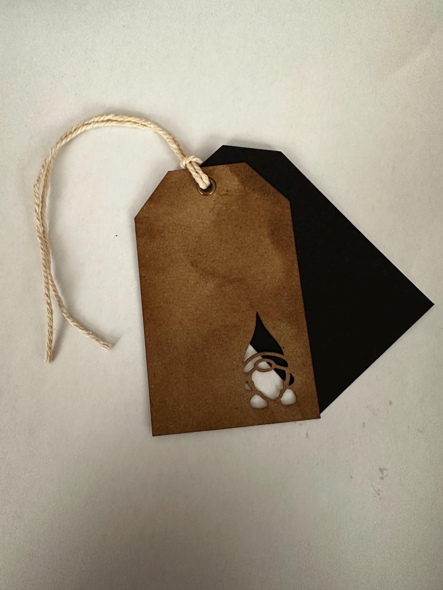 The "Gnome Cut Out" Gift Tag