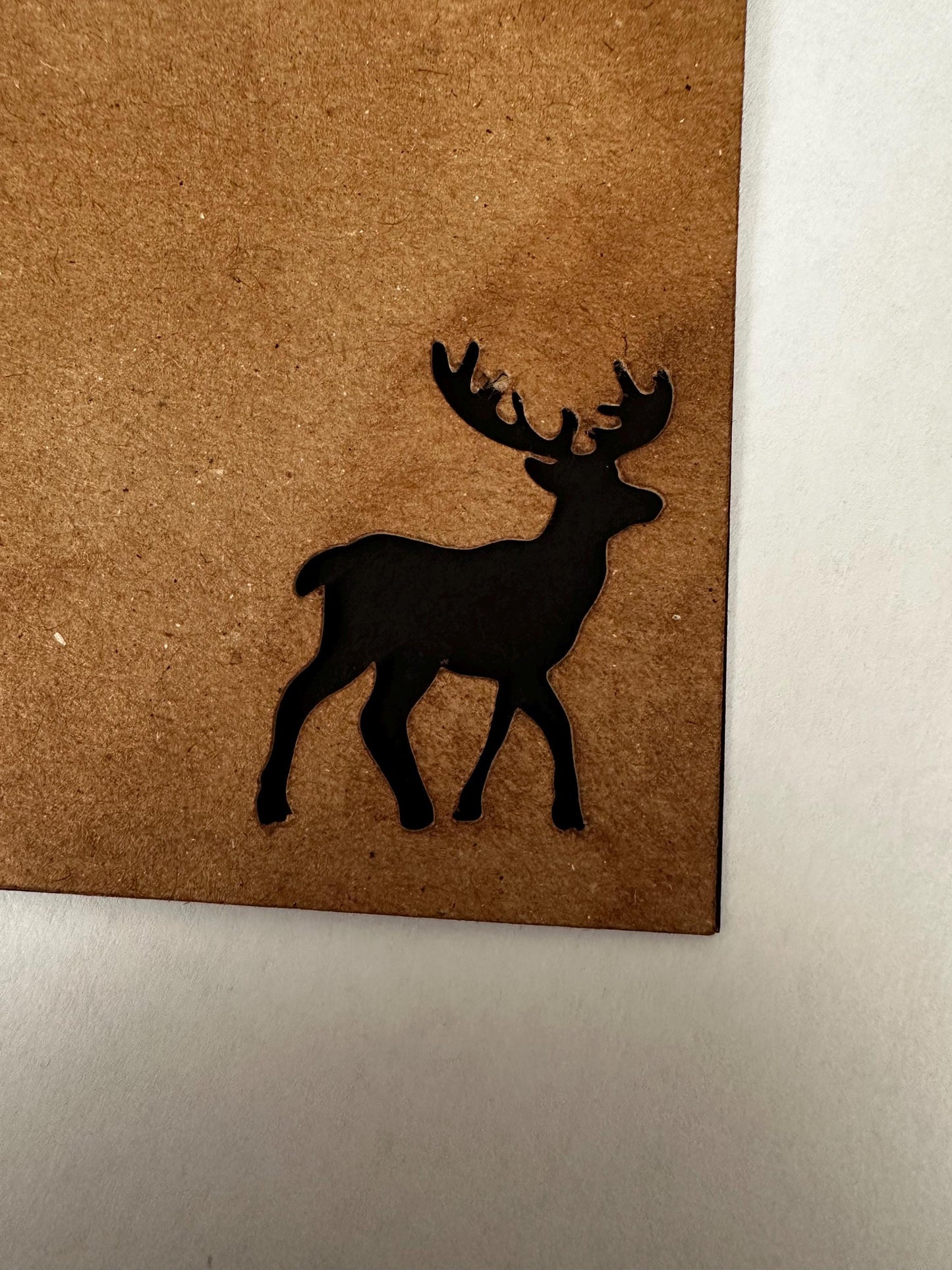 The "Reindeer Cut Out" Gift Tag