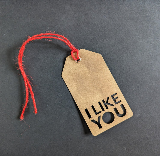 The "I Like You " Gift Tag
