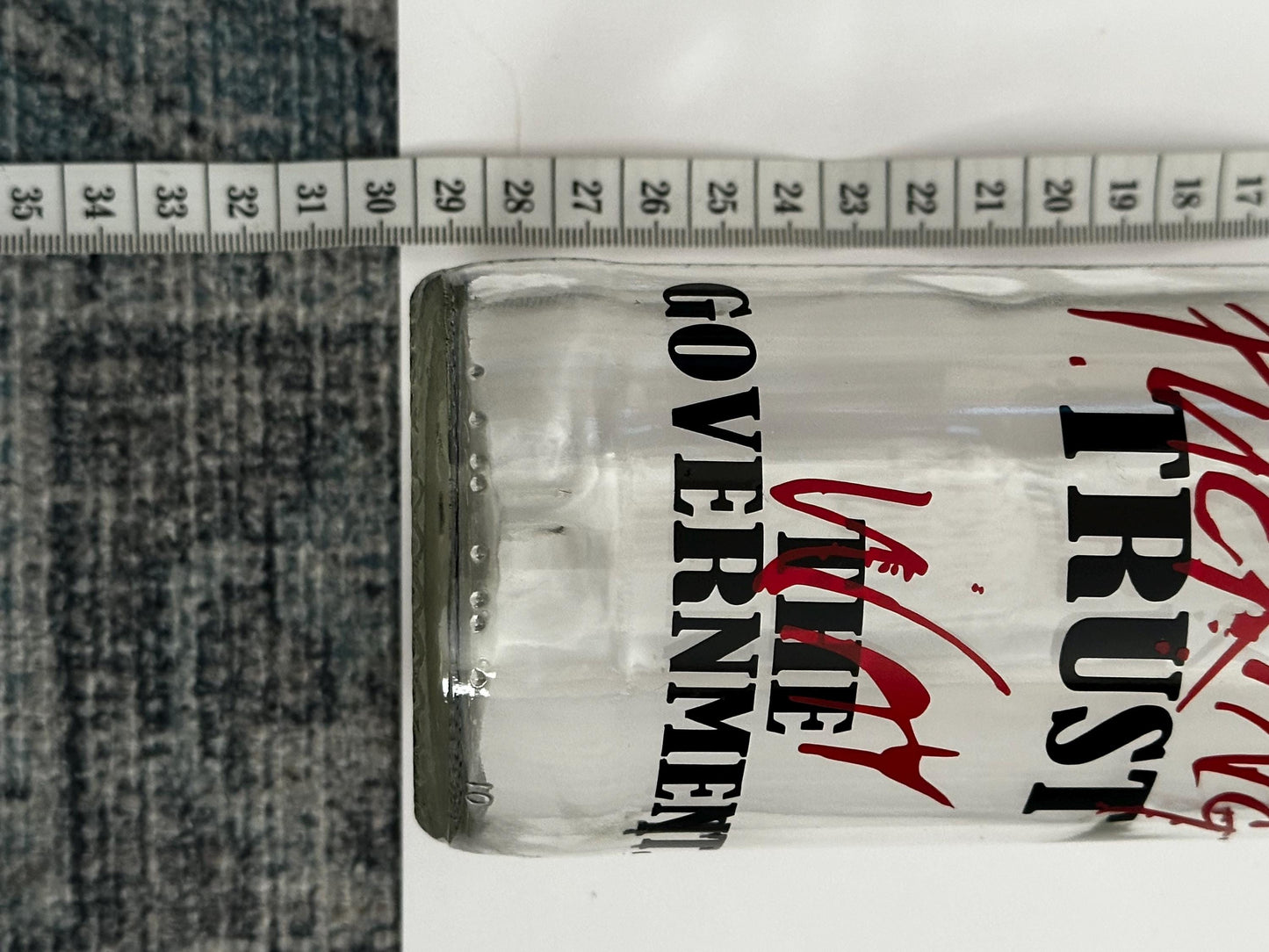 Pink Floyd 'Mother' Lyrics Glass Bottle | Handmade Vinyl Art Decor | Explicit Song Quote Gift for Fans | The Wall Inspired