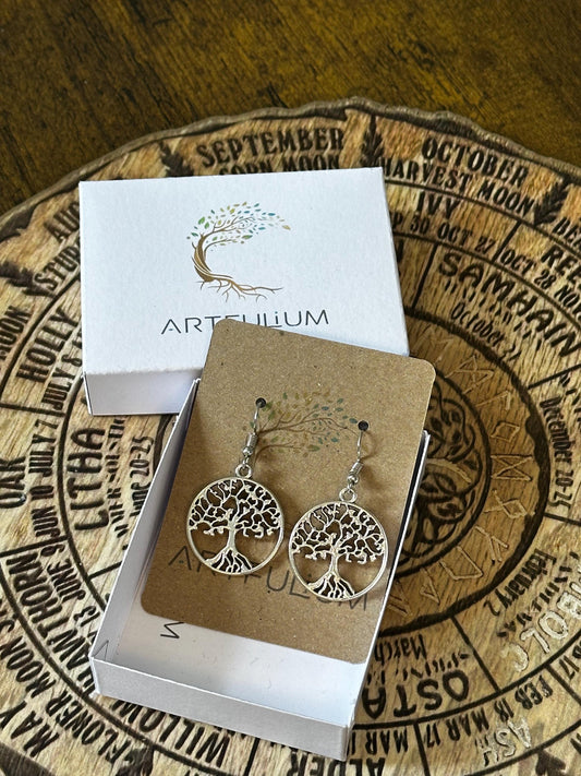 Tree of Life Yggdrasil Earrings | Handmade Norse Jewelry