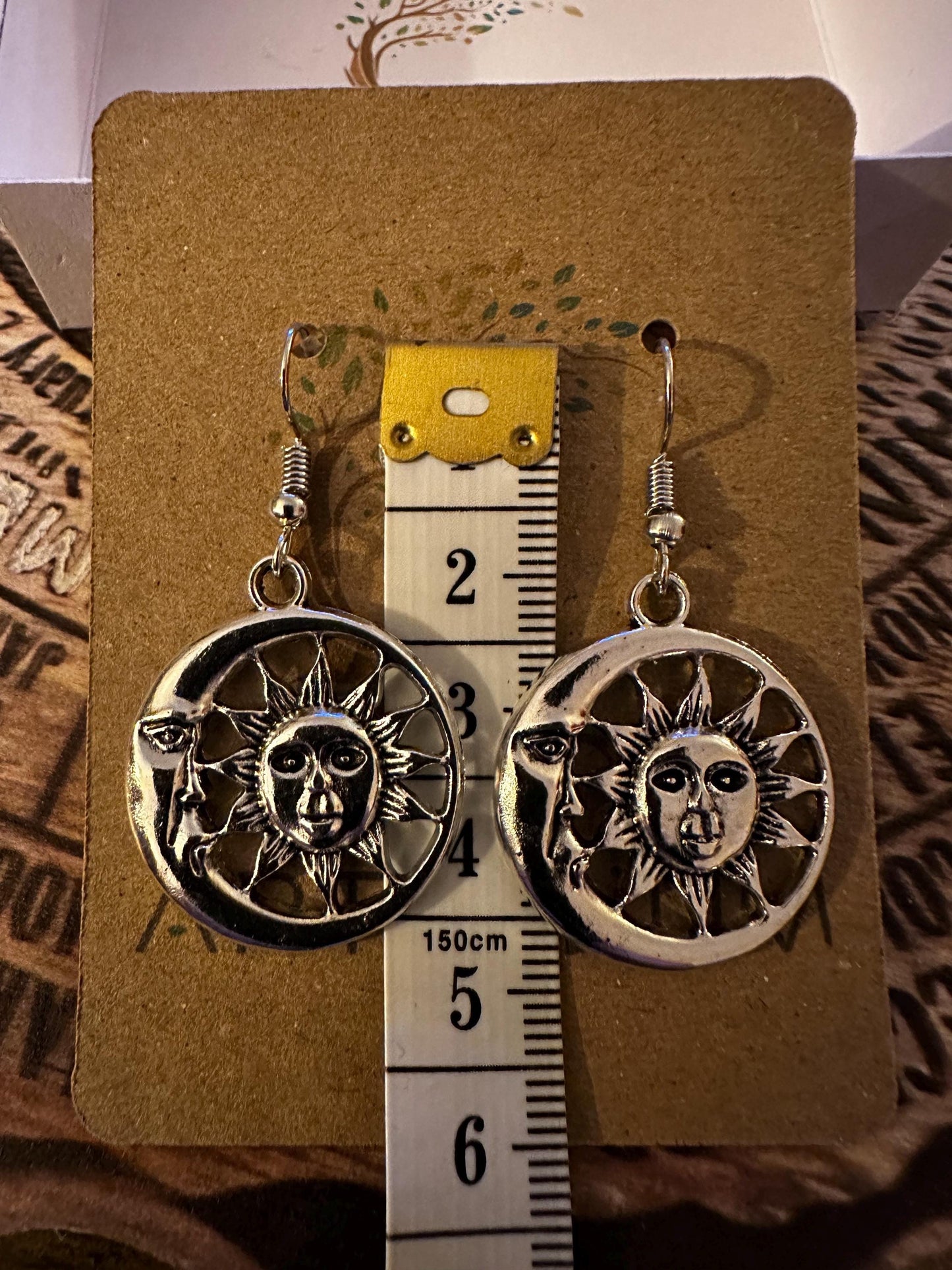 Celestial Sun & Moon Earrings | Hypoallergenic Spiritual Jewelry