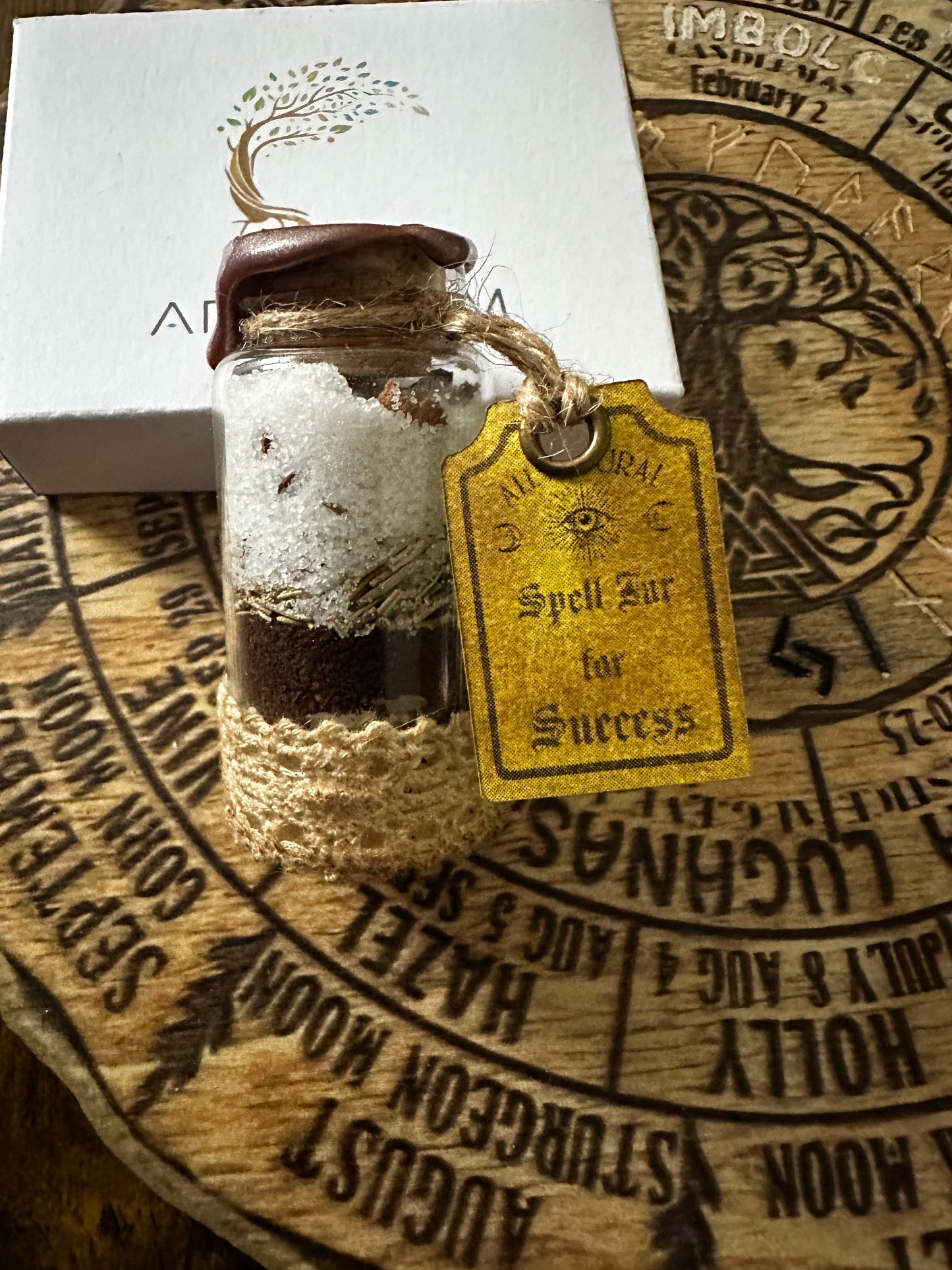 🌟 Success Spell Jar — Handcrafted Manifestation Charm for Empowered Living