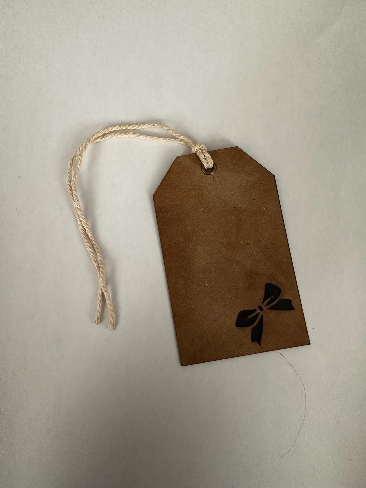The "Bow Cut Out" Gift Tag