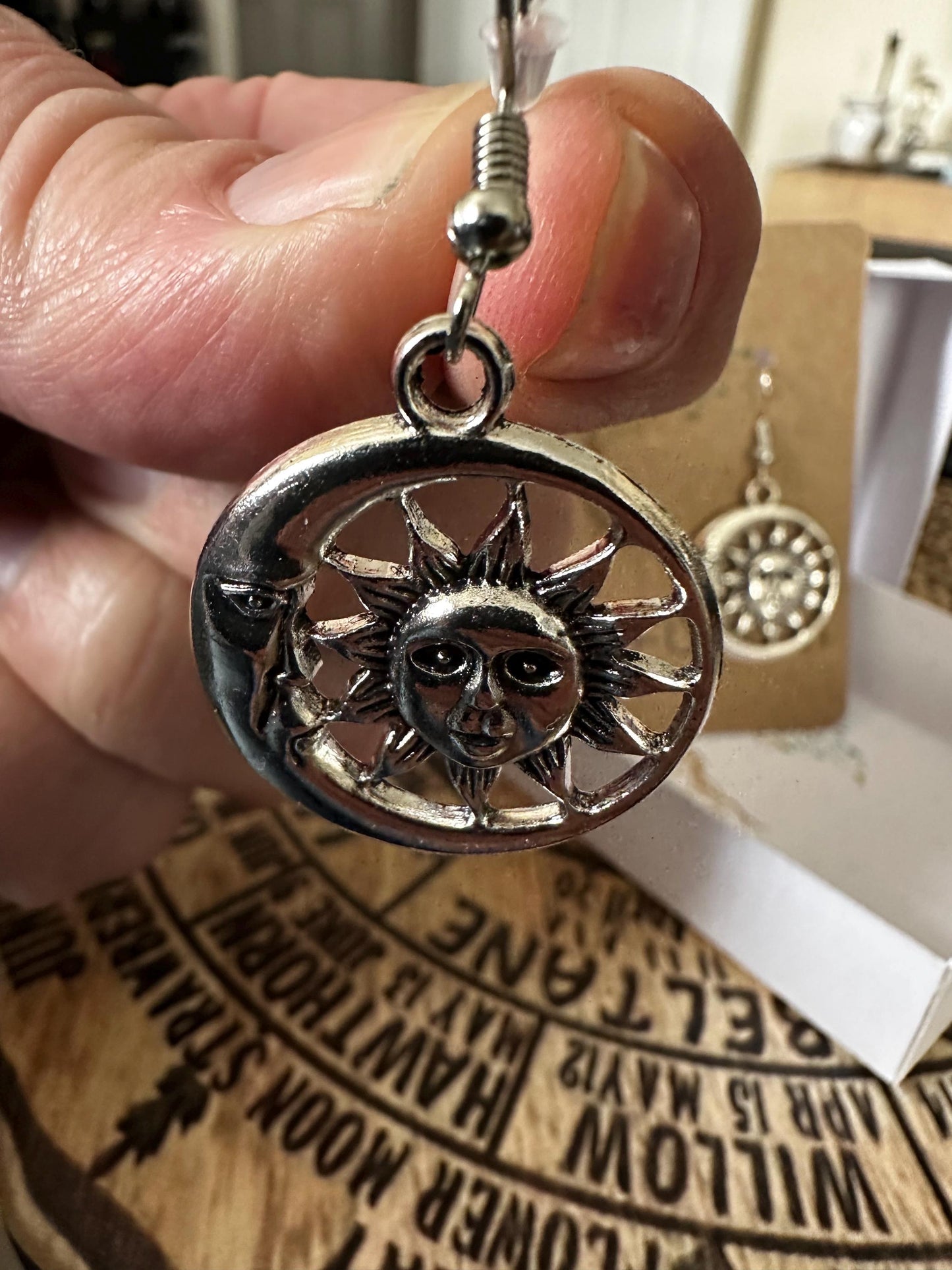 Celestial Sun & Moon Earrings | Hypoallergenic Spiritual Jewelry